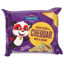 Emborg Sliced Cheddar Cheese 200G